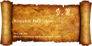 Voszka Médea névjegykártya